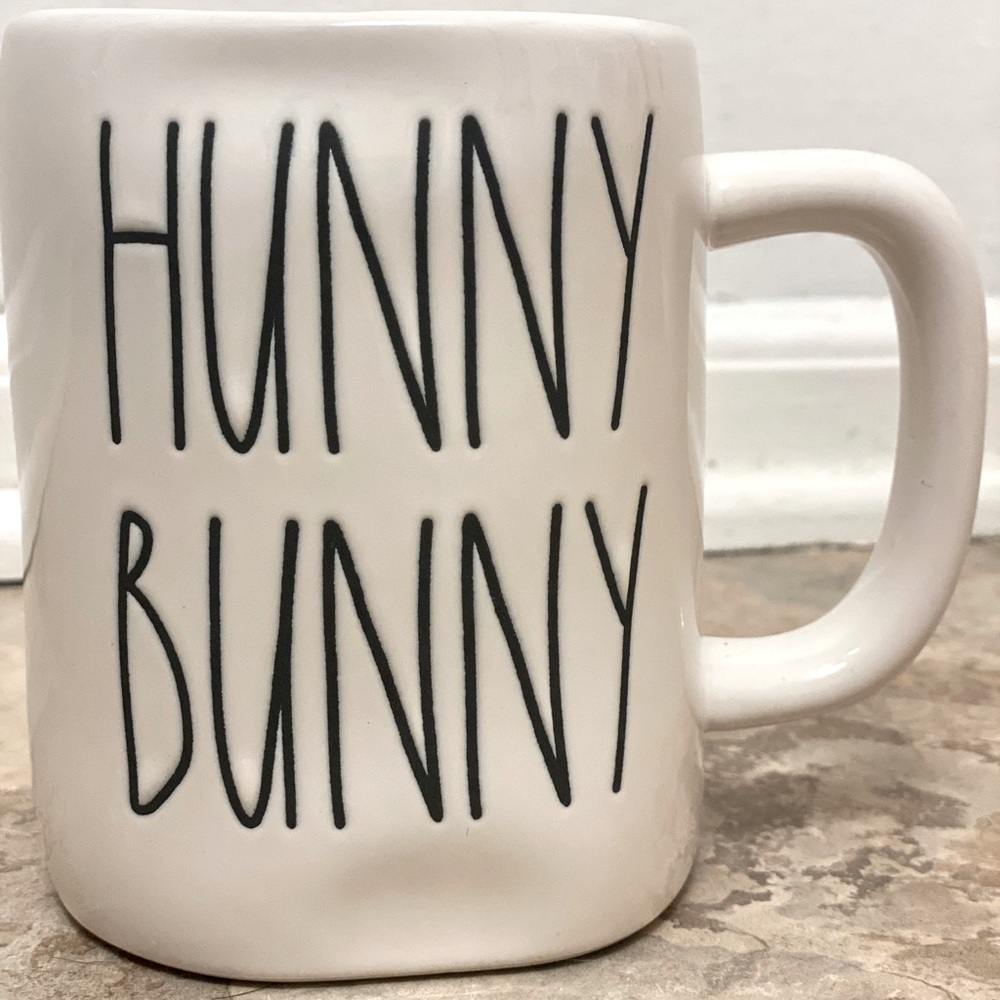 Rae Dunn HUNNY BUNNY with pink inside mug💗